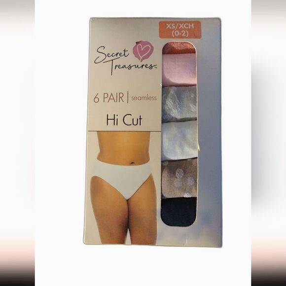Secret Treasures 6 pair hi cut nwt - Picture 1 of 3